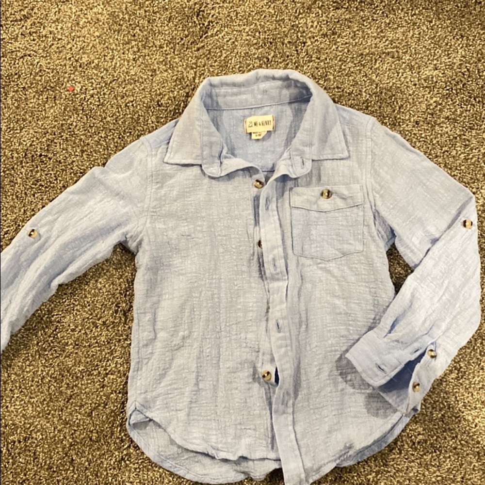 Me&Henry Boys light blue button up